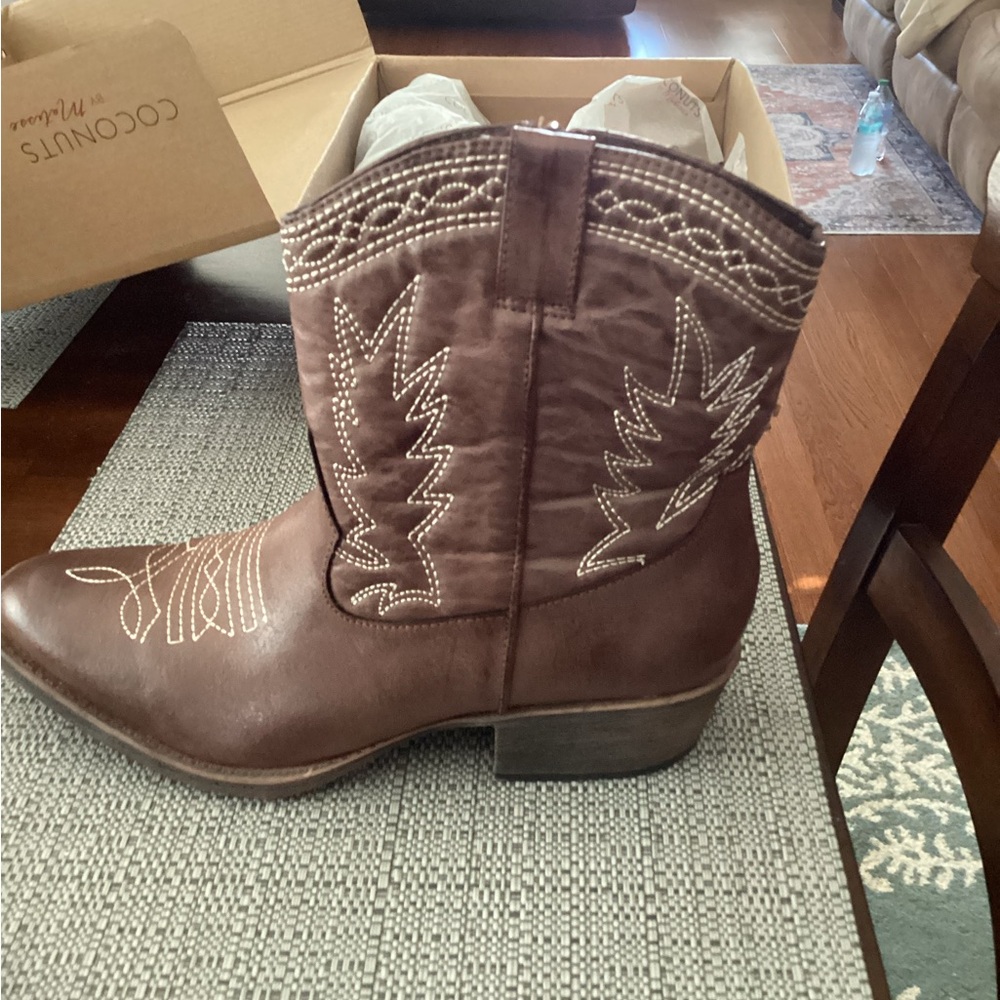 Cowgirl boots.  Coconuts by Matisse. Worn once.